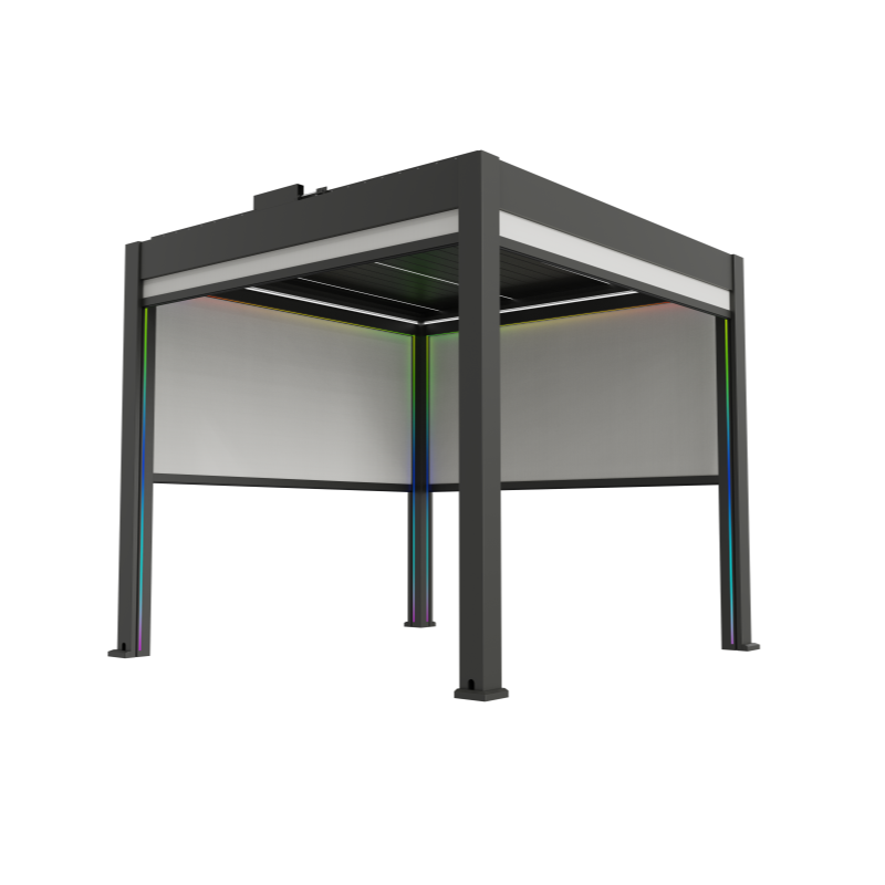 VH-250-220 Aluminum Pergola with Integrated Screen