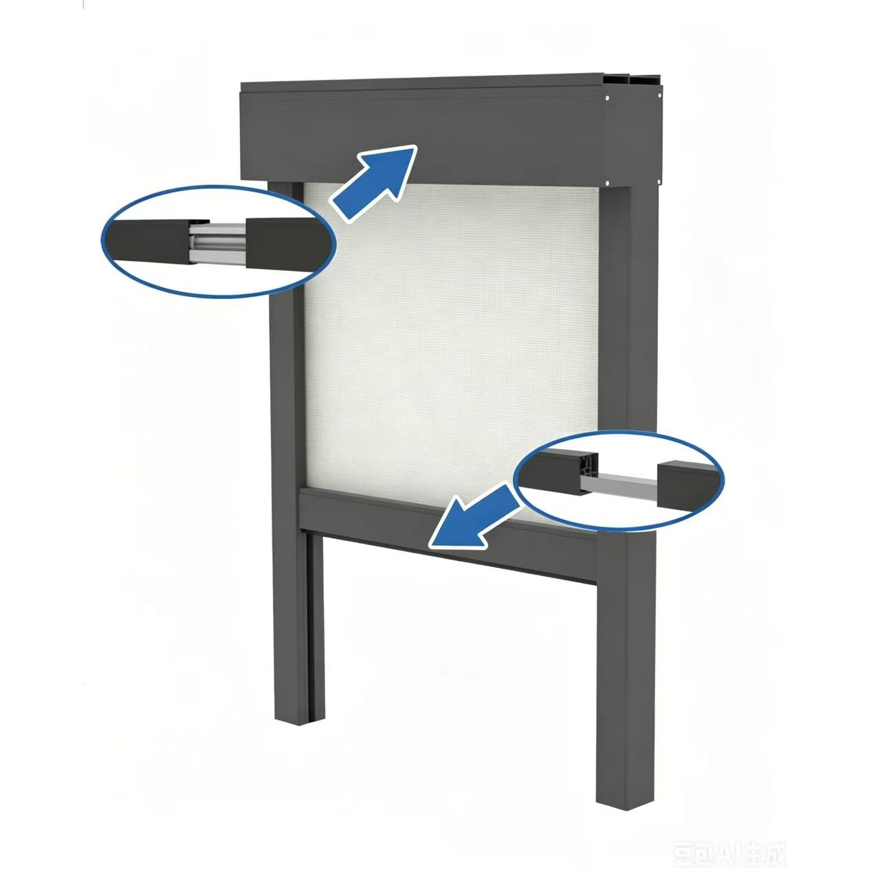 Splicable Motorized Windproof Blind
